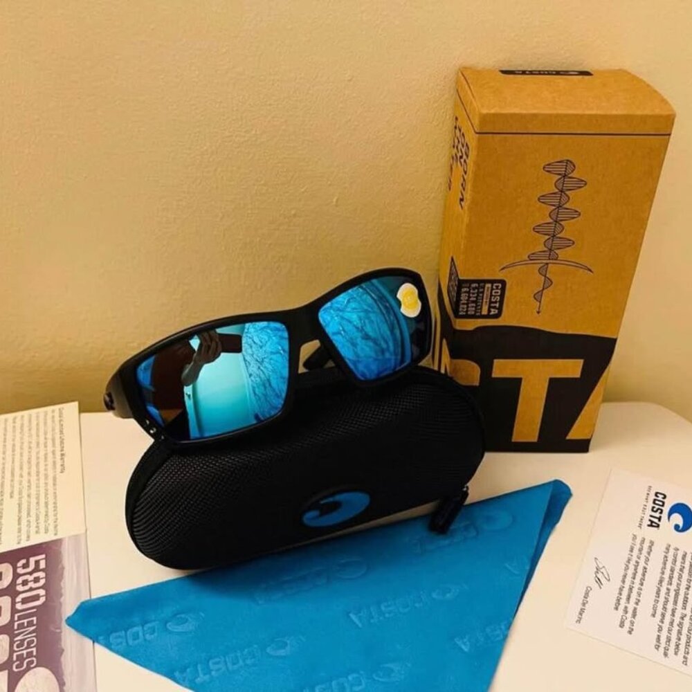 Costa Sunglasses Tuna Alley ICE  Blue - Black  Series 580P  NEW